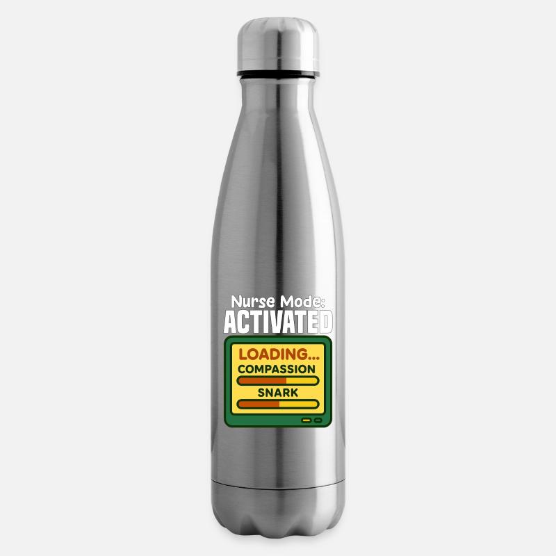 KRANKENSCHWESTER-MODUS AKTIVIERT - SCHWESTER-GESCHENK - Isolierflasche - Lightsilver