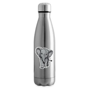 Elephant - Insulated Water Bottle - silver - Right