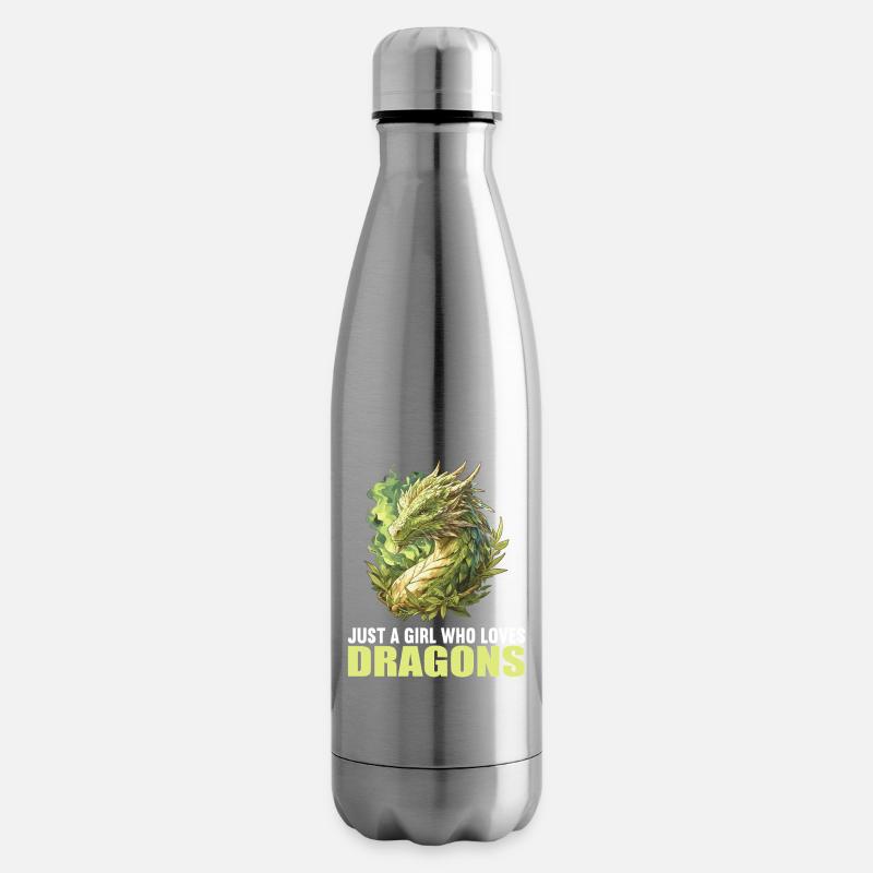 Drachen Drache - Isolierflasche - Lightsilver
