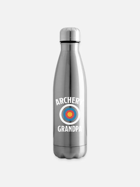 Bogenschießen Spruch Opa Bogenschießen Geschenk - Isolierflasche - Lightsilver