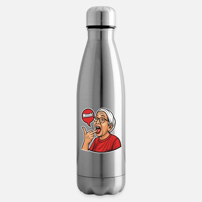 Asiatische Mutter mit Sprechblasen-Design - Isolierflasche - Lightsilver
