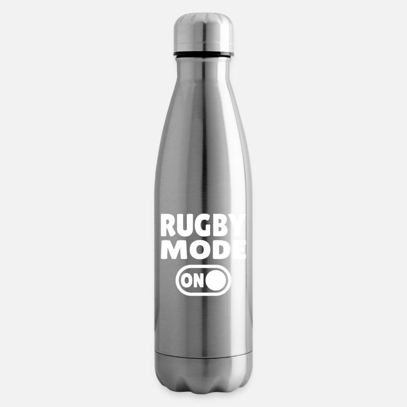 Rugby Mode ON - Rugby Leidenschaft pur - Isolierflasche - Lightsilver