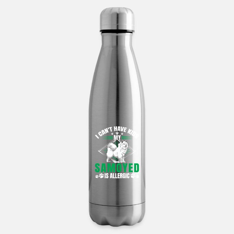 Samojede ist allergisch Schlittenhund - Isolierflasche - Lightsilver