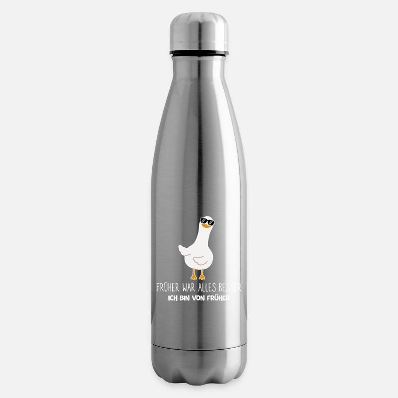 Früher war alles besser ich bin von früher Rentner - Isolierflasche - Lightsilver