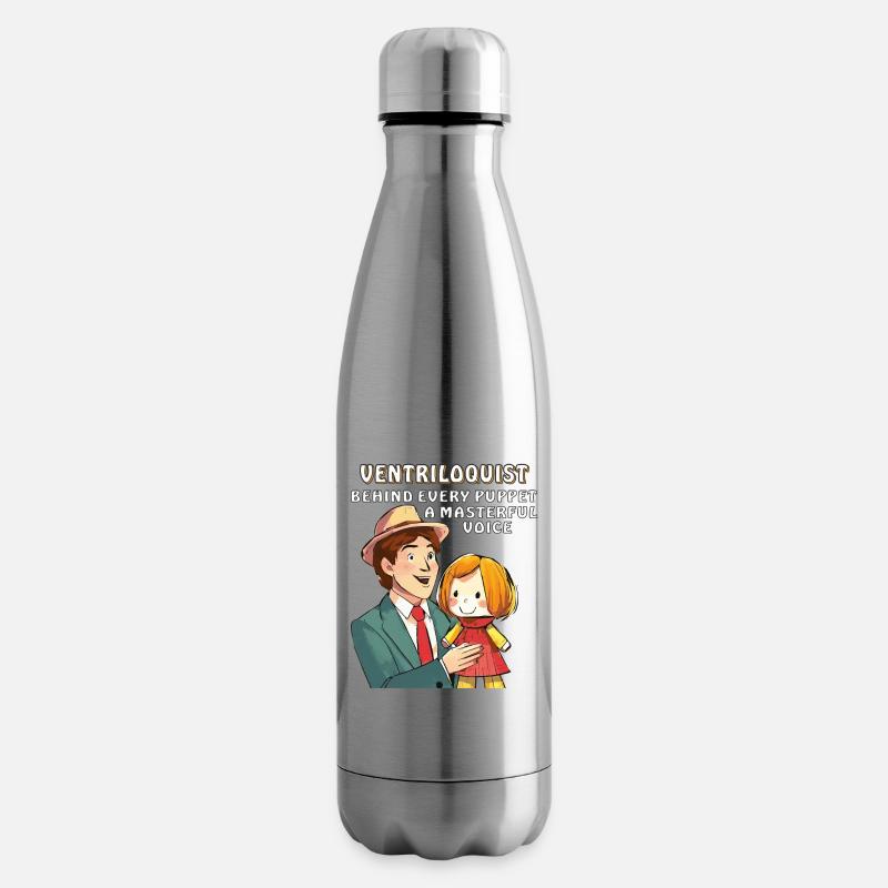 BAUCHREDNER BEHIND EVERY PUPPET A MASTERFUL VO - Isolierflasche - Lightsilver