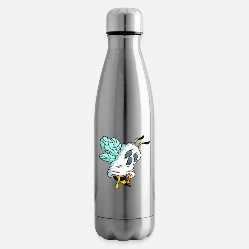 Geisterbiene Illustration - Isolierflasche - Lightsilver