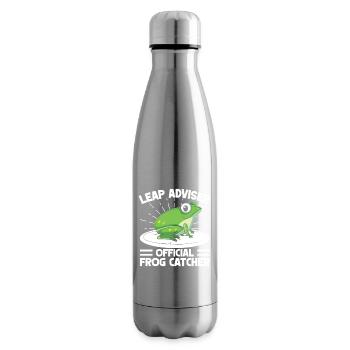 Frog Catcher Leap Adviser Frog - Insulated Water Bottle - silver - Right