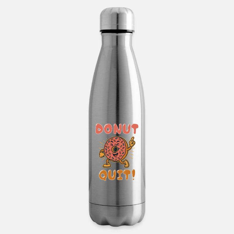 Donut Arrêtez ! - Bouteille isotherme - argent clair