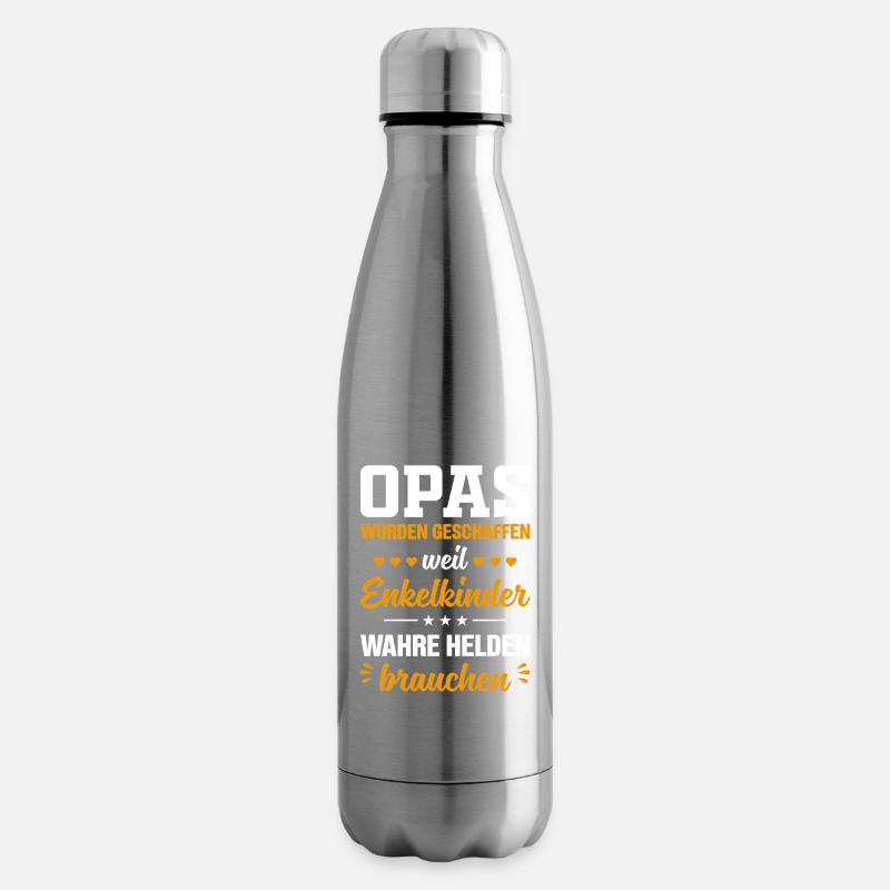 Opas wurden geschaffen weil Enkelkinder wahre Held - Isolierflasche - Lightsilver