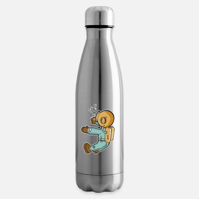 Plonger - Bouteille isotherme - argent clair