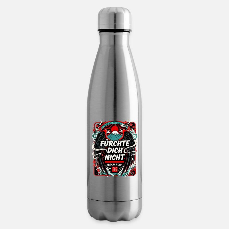 FÜRCHTE DICH NICHT Japan Kirschblüten Fuji - Isolierflasche - Lightsilver