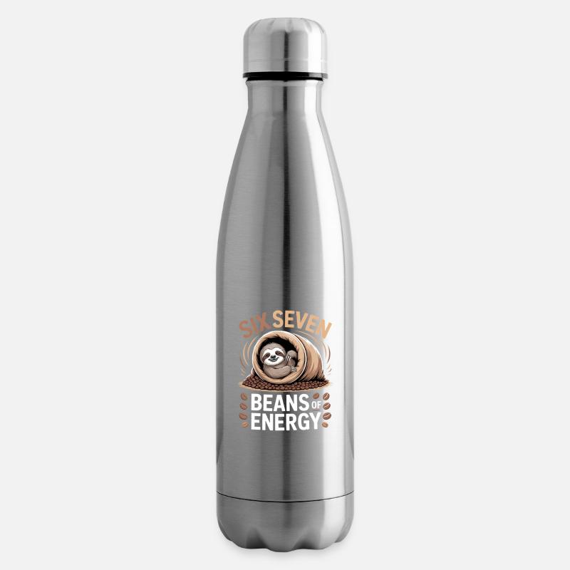 Six Seven Beans Energy - Bouteille isotherme - argent clair
