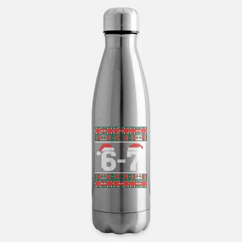 67 Santa hässlicher Sweatshirt - Isolierflasche - Lightsilver