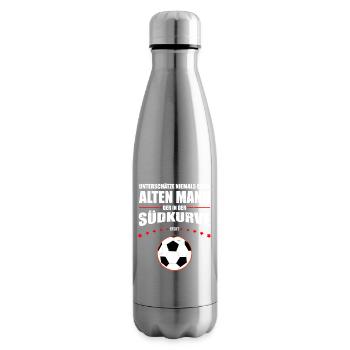 Alter Mann - Südkurve Köln | Retro Vintage Design - Isolierflasche - Lightsilver - Rechts