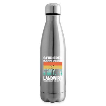 Landwirt Geschenke Landwirtschaft Traktor Bauer - Isolierflasche - Lightsilver - Rechts
