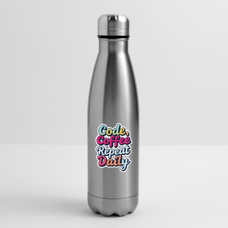 Code Schlaf Debug Wiederholungsprogramm Shirt Isolierflasche