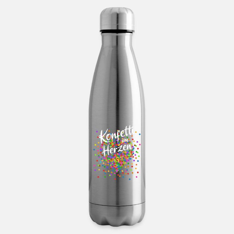 Konfetti im Herzen - Karneval im Blut Kostüm - Isolierflasche - Lightsilver