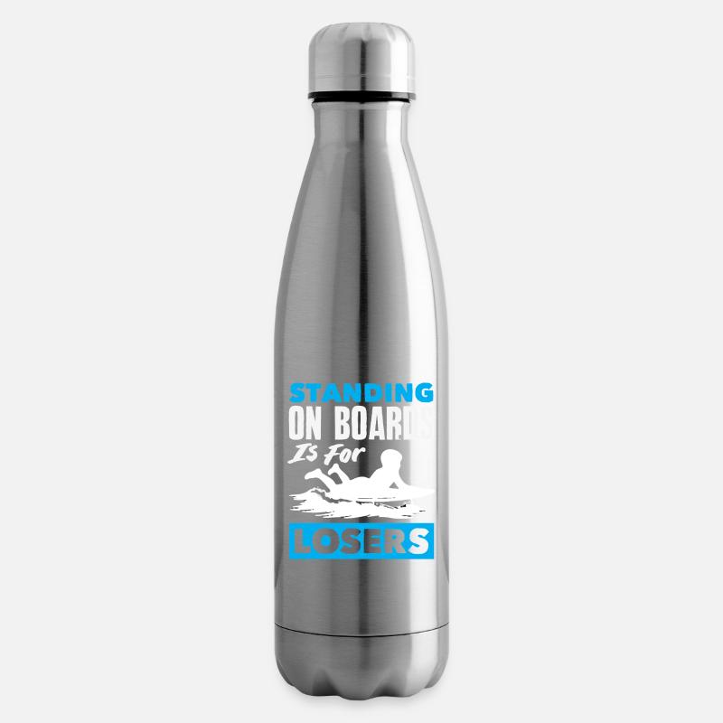 Surfen Surfboarder Bodyboarder - Isolierflasche - Lightsilver