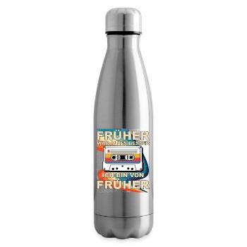 Everything was better in the past - I'm from before - Insulated Water Bottle - silver - Right