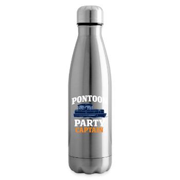 Flotte de pontons Équipage de pontons Bateau ponton - Bouteille isotherme - argent clair - Droite