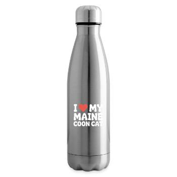Ich liebe meine Maine Coon-Katze - Isolierflasche - Lightsilver - Rechts