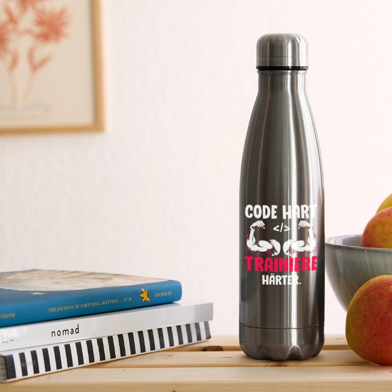 Coder CODE HART TRAINIERE HÄRTER Lustiges Isolierflasche
