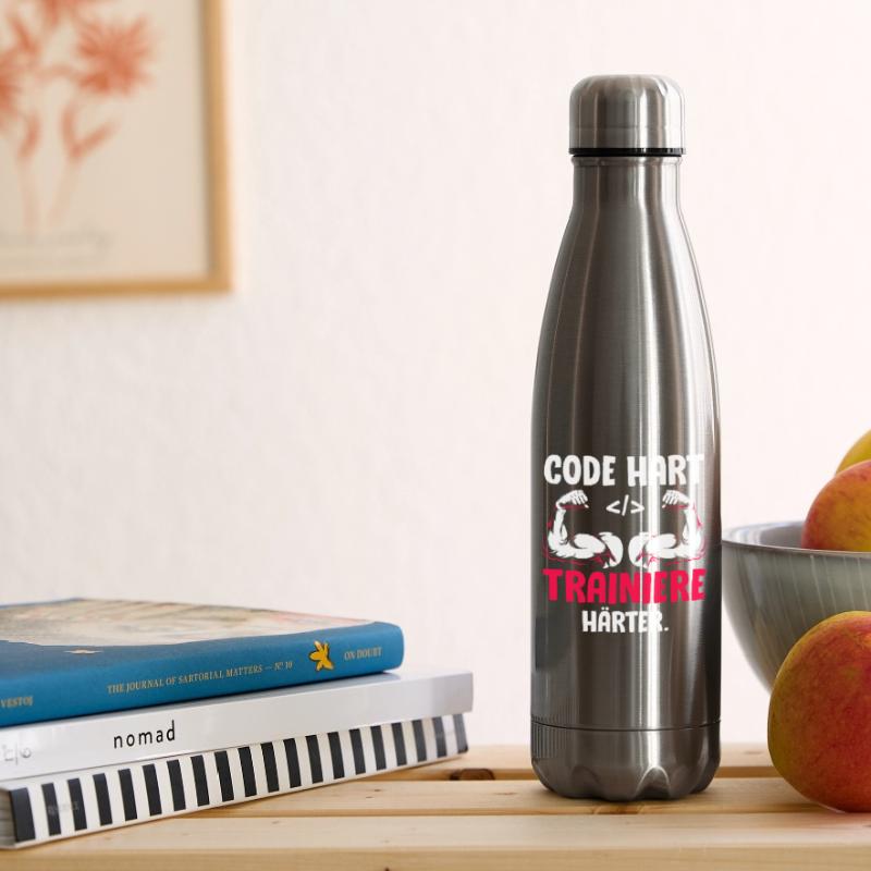 Codeur CODE ENTRAÎNEZ-VOUS PLUS FORT Drôle Bouteille isotherme