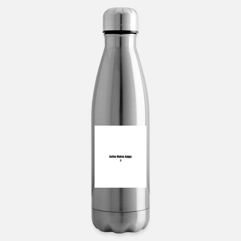 Le café te rend heureux - Bouteille isotherme - argent clair
