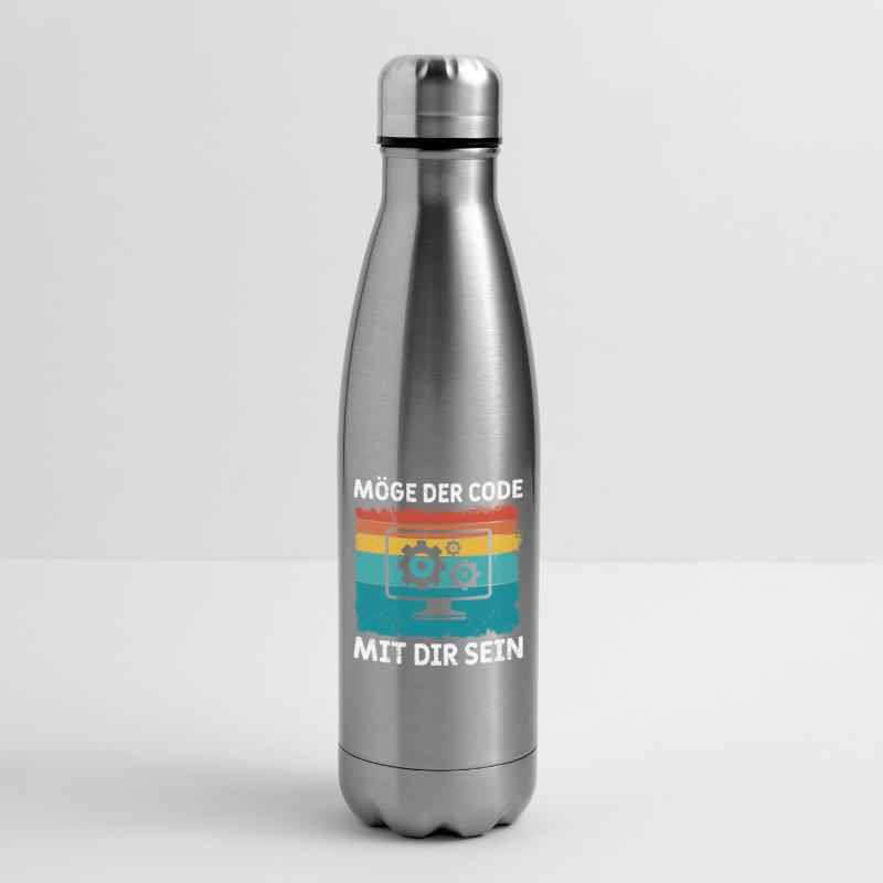 Nerd Computer MÖGE DER CODE MIT DIR SEIN LUSTIG Isolierflasche