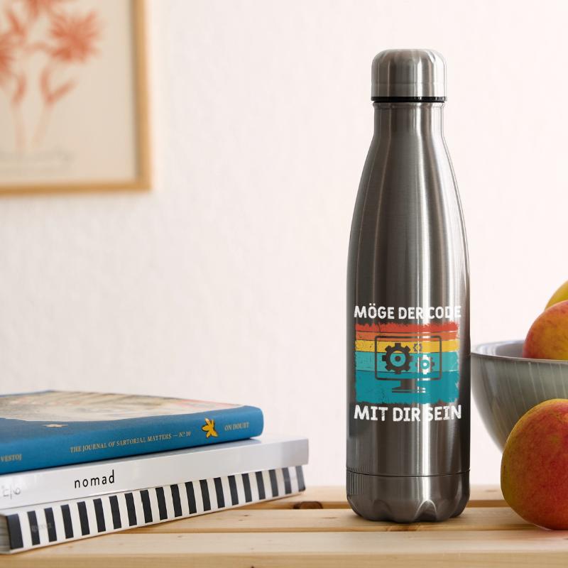 Nerd Computer MÖGE DER CODE MIT DIR SEIN LUSTIG Isolierflasche