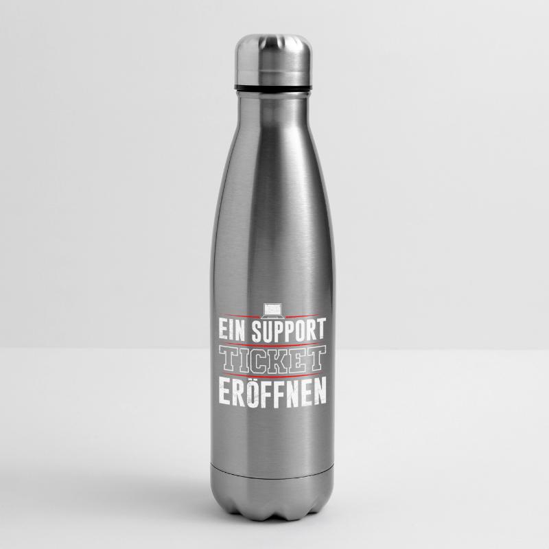 Coder EIN SUPPORT TICKET ERÖFFNEN LUSTIG Isolierflasche
