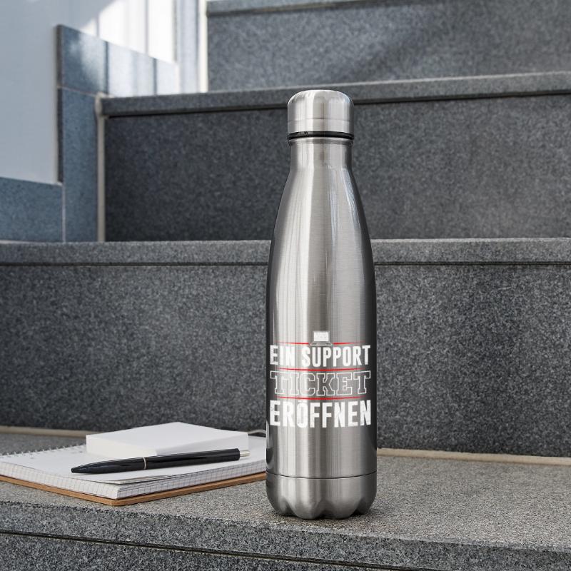 Coder EIN SUPPORT TICKET ERÖFFNEN LUSTIG Isolierflasche
