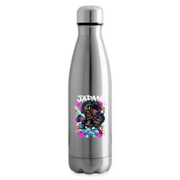 Hannya Samurai Drache – Japan Neon Streetwear - Isolierflasche - Lightsilver - Rechts