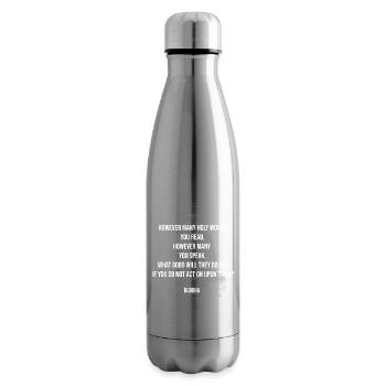 Buddha-Zitat: Handle nach Weisheit - Isolierflasche - Lightsilver - Rechts