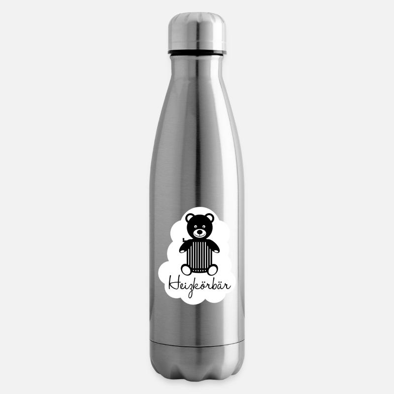 Ours à panier chauffant - Bouteille isotherme - argent clair