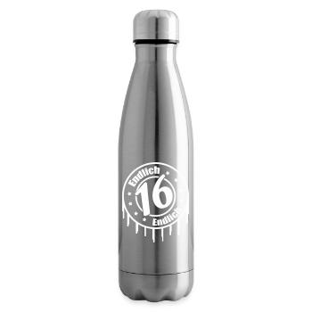 Finally 16 Birthday - Insulated Water Bottle - silver - Right