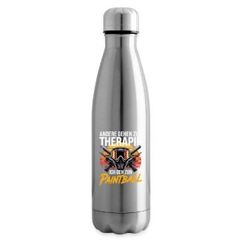 Andere Gehen Zur Therapie Ich Geh Zum Paintball - Isolierflasche - Lightsilver - Rechts