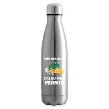 Humor I have my driver's license - Insulated Water Bottle - silver - Right