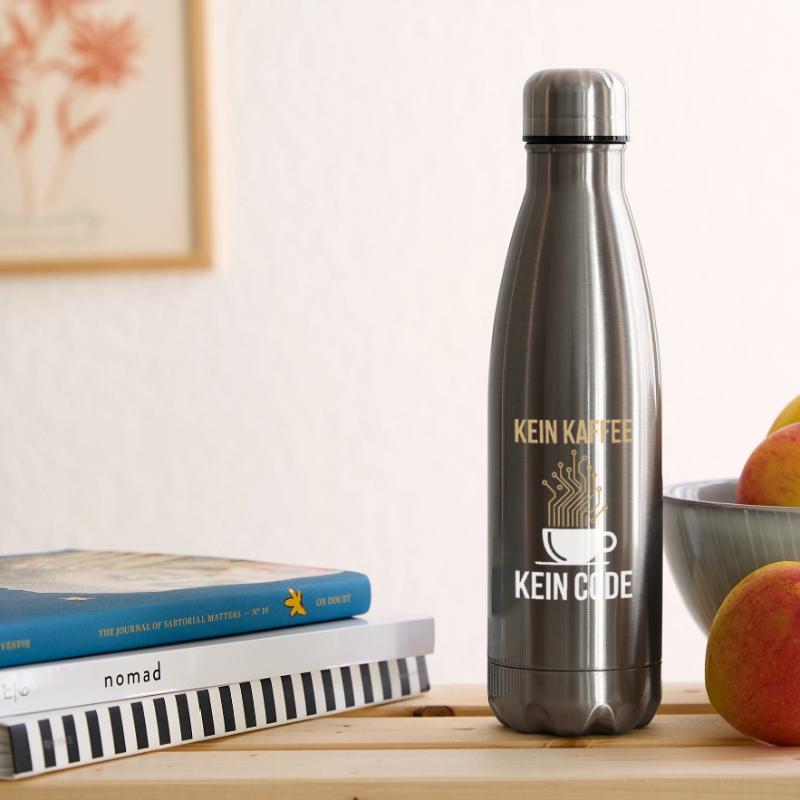 No Coffee No Code Programmer Computer Scientist Insulated Water Bottle