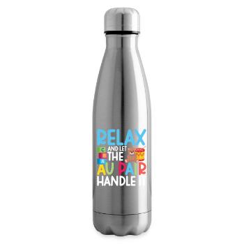 Au Pair Must Haves Babysitter Appreciation Nanny - Insulated Water Bottle - silver - Right