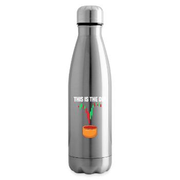 This is the dip Stock Market Stock Market Trader - Insulated Water Bottle - silver - Right