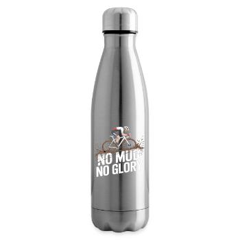 No Mud No Glory – Gravel Bike Fahrrad - Insulated Water Bottle - silver - Right