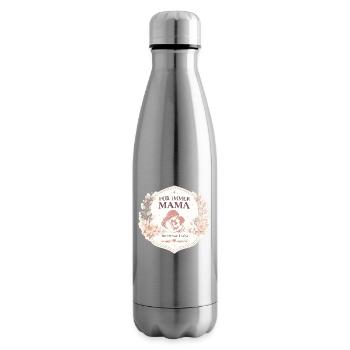 Für immer Mama Blumenmotiv voller Liebe - Isolierflasche - Lightsilver - Rechts
