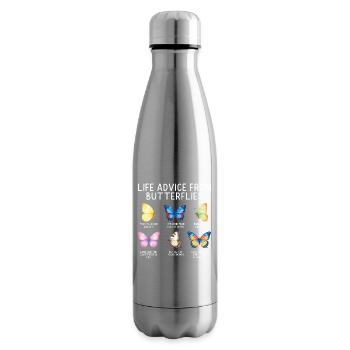 Inspiring Butterfly Monarch Butterfly Garden - Insulated Water Bottle - silver - Right