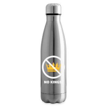 No Kings! (Protest Design / NEG 2C) - Insulated Water Bottle - silver - Right