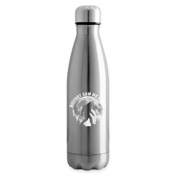 Bigfoot Sasquatch Yeti Cryptid Creatures Big Foot - Insulated Water Bottle - silver - Right