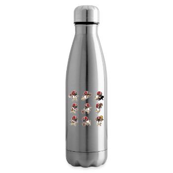 Suesser Mops Football Spieler Touchdown - Isolierflasche - Lightsilver - Rechts