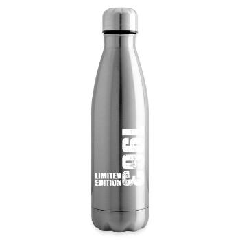 63 Jahre alt 1963 Geburtstagsgeschenk Männer Frauen - Isolierflasche - Lightsilver - Rechts