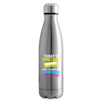Harmonica Folk Music Folk Festival - Insulated Water Bottle - silver - Right