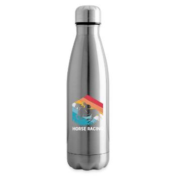 Courses de chevaux - Bouteille isotherme - argent clair - Droite